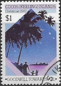 Cocos Keeling Islands 1987 Christmas SG 174 Fine Used