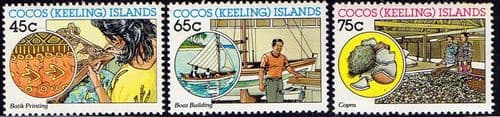Cocos Keeling Islands 1987 Islands Malay Industries Set Fine Mint