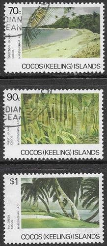 Cocos Keeling Islands 1987 Islands Scenes Set Fine Used