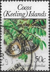 Cocos Keeling Islands 1988 First Flora SG 198 Fine Used