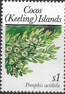 Cocos Keeling Islands 1988 First Flora SG 200 Fine Mint