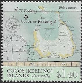 Cocos Keeling Islands 2014 Maps SG 489 Fine Used