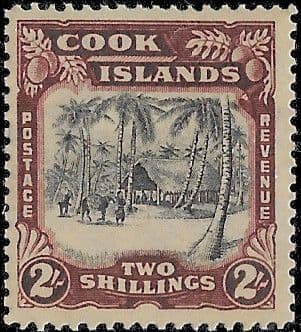 Cook Island 1938 King George VI SG 128 Fine Mint