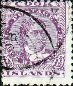 Cook Islands 1893 SG 7 Queen Makea Takau Used