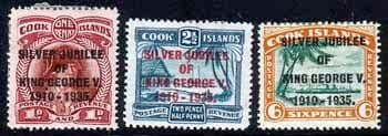 Cook Islands 1935 King George V Silver Jubilee Set Fine Mint
