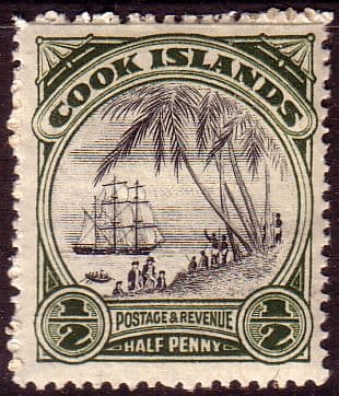 Cook Islands 1944 SG 137 Captain Cook Landing Fine Mint