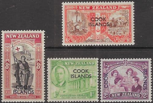 Cook Islands 1946 King George VI Victory Set Fine Mint