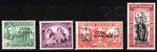 Cook Islands 1946 King George VI Victory Set Fine Mint