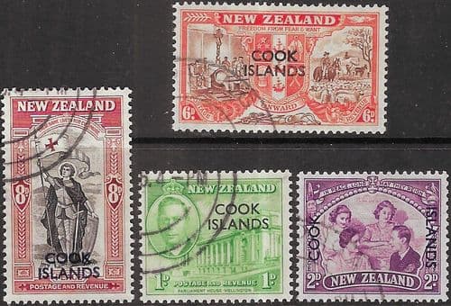 Cook Islands 1946 King George VI Victory Set Fine Used