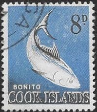 Cook Islands 1963 Long-tailed Tuna SG 168 Fine Used