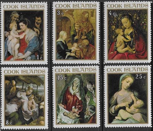 Cook Islands 1967 Christmas Set Fine Mint