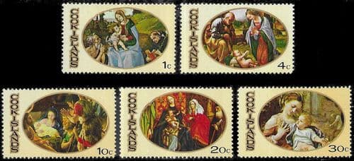 Cook Islands 1969 Christmas Individual Set Fine Mint