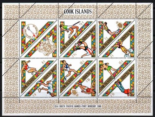 Cook Islands 1969 South Pacific Games Miniature Sheet Fine Mint