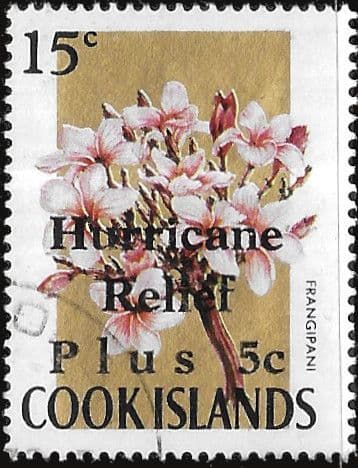 Cook Islands 1972 Hurricane Relief optd HURRICANE RELIEF PLUS SG 379 Fine Used