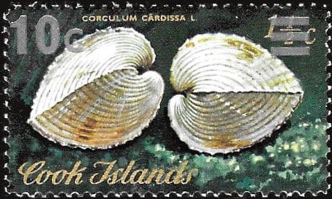 Cook Islands 1979 Shells Surcharged SG 647 Fine Mint