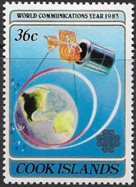 Cook Islands 1983 World Communications Year SG 927 Fine Mint
