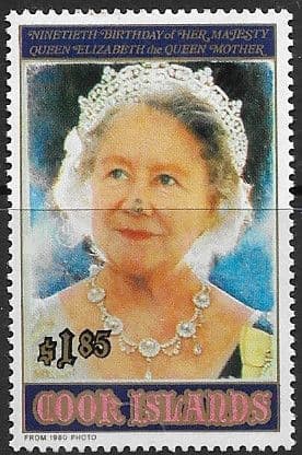 Cook Islands 1990 Queen Mother 90th Birthday Fine Mint