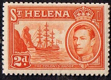 St Helena 1938 Colonys Badge Ship SG 134 Fine Mint