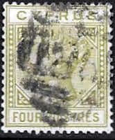 Cyprus 1882 Queen Victoria SG 20 Fine Used