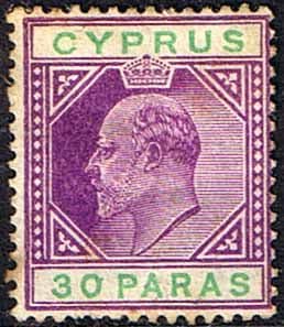 Cyprus 1904 King Edward VII SG 63 Fine Used