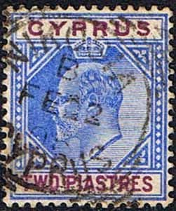 Cyprus 1904 King Edward VII SG 65 Fine Used