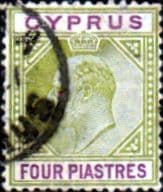 Cyprus 1904 King Edward VII SG 66 Fine Used
