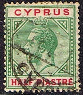 Cyprus 1912 King George V SG 75 Fine Used