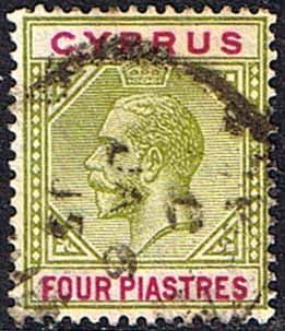 Cyprus 1912 King George V SG 79 Fine Used
