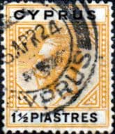 Cyprus 1921 King George V SG 91 Fine Used