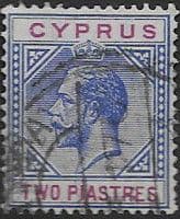Cyprus 1921 King George V SG 92 Fine Used