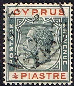 Cyprus 1924 King George V SG 103 Fine Used