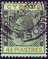 Cyprus 1924 King George V SG 111 Fine Used