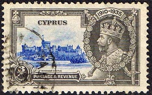 Cyprus 1935 King George V Royal Silver Jubilee SG 144 Fine Used