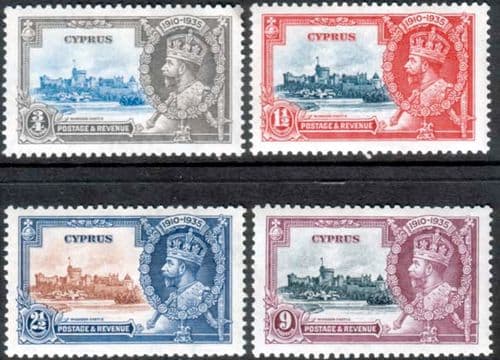 Cyprus 1935 King George V Silver Jubilee Set Fine Mint