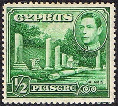Cyprus 1938 SG 152 Salamis Small Marble Forum Fine Mint