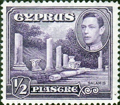 Cyprus 1938 SG 152a Salamis Small Marble Forum Fine Mint