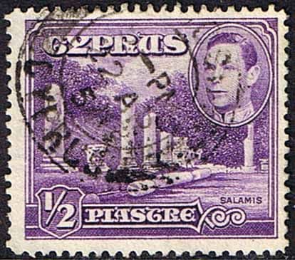 Cyprus 1938 SG 152a Salamis Small Marble Forum Fine Used