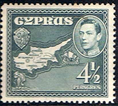Cyprus 1938 SG 157 Map of Island Fine Mint