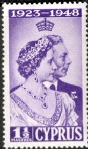 Cyprus 1948 King George VI Royal Silver Wedding SG 166 Fine Mint