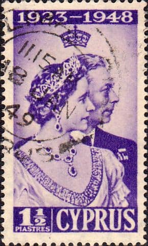Cyprus 1948 King George VI Royal Silver Wedding SG 166 Fine Used