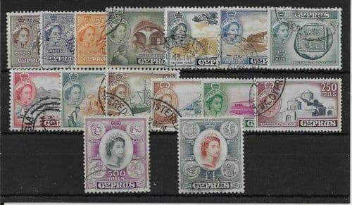 Cyprus 1955 New Currency Set Fine Used