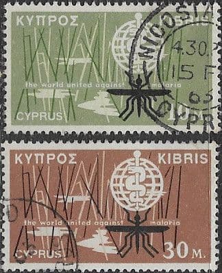 Cyprus 1962 Malaria Eradication Set Fine Used