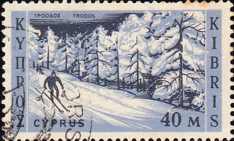 Cyprus 1962 Sking Troodos SG 218 Fine Used