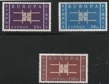 Cyprus 1963 Europa Set Second Issue Fine Mint