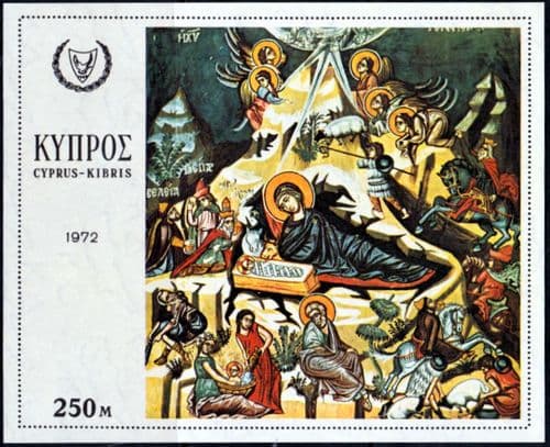 Cyprus 1972 Christmas Miniature Sheet Fine Mint