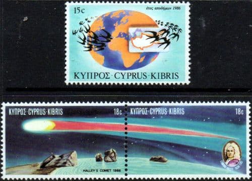 Cyprus 1986 Anniversaries and Events Set Fine Mint