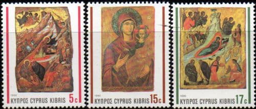 Cyprus 1990 Christmas Set Fine Mint