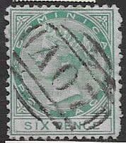 Dominica 1874 Queen Victoria SG 2 Fine Used