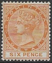 Dominica 1886 Queen Victoria SG 25 Fine Mint