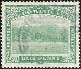 Dominica 1908 Roseau From The Sea SG 47 Fine Used